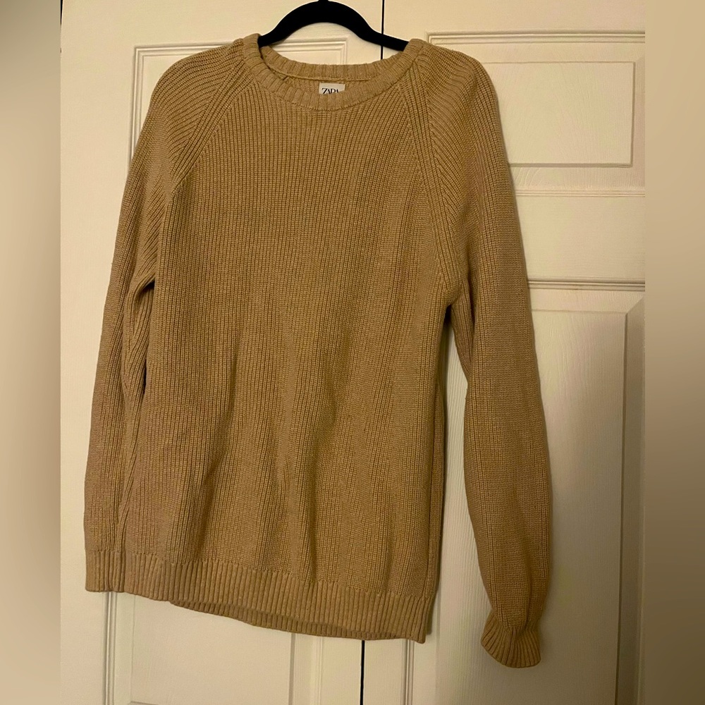 ZARA 100% Cotton Knit Sweater